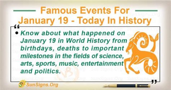 What Happened On January 19th