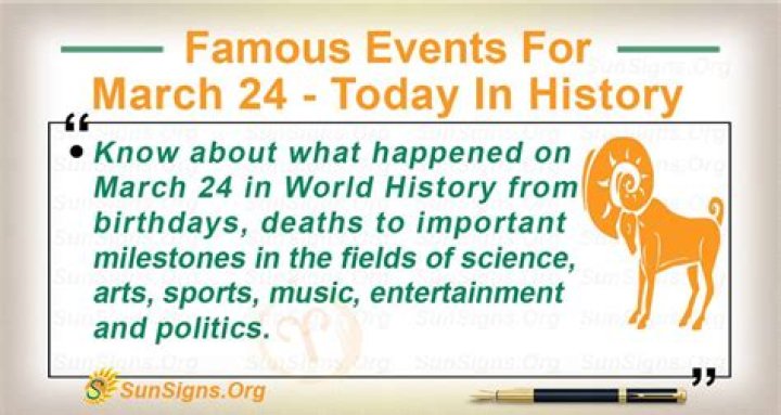 What Happened On March 24th